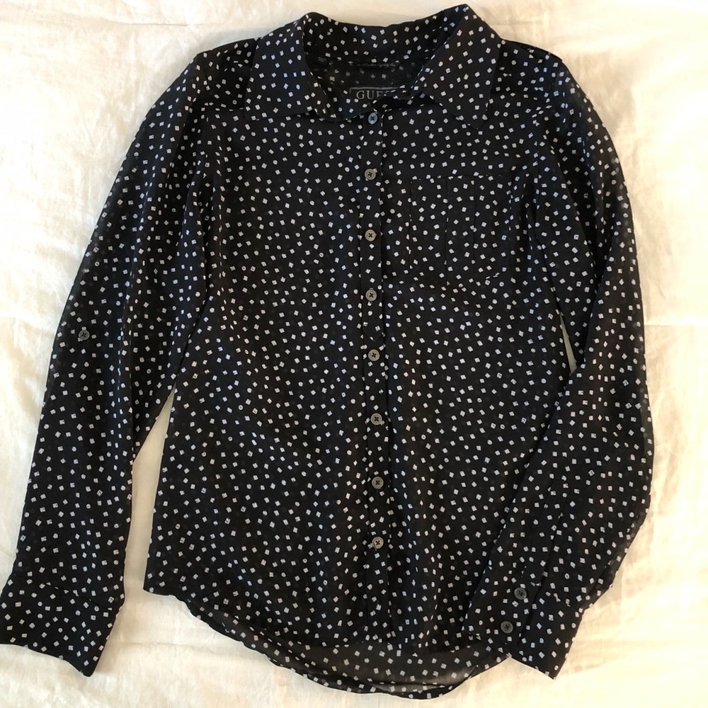Guess button up blouse